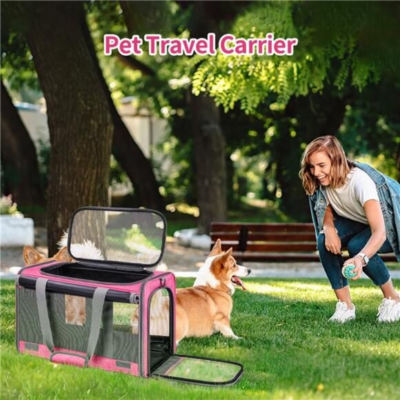 Cat Carrier Airline Approved, Pet Carriers for Cats with Water - Picture 7 of 7